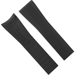 Rubber horlogeband M101 – Rubber B – Zwart