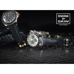 Rubber strap – Alligator SwimSkin M200 – Rubber B – Black