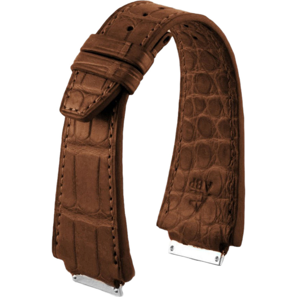 Alligator leather strap for Richard Mille – Brown