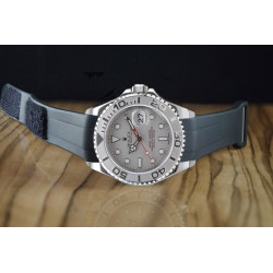 Bracelet en caoutchouc V113 Série Velcro – Rubber B – Noir