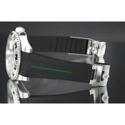 Bracelet en caoutchouc M103CD – Rubber B – Noir ligne verte