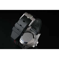 Bracelet en caoutchouc M106CD – Rubber B – Noir ligne bleue