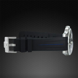 Rubber strap M106CD – Rubber B – Black with blue line