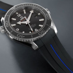 Rubberen band M106CD – Rubber B – Zwart met blauwe lijn