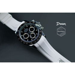 Bracelet en caoutchouc MeshMatic DM106CD – Rubber B – Blanc