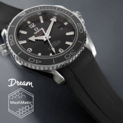 Bracelet en caoutchouc DM106CD MeshMatic – Rubber B – Noir