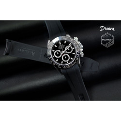 Bracelet en caoutchouc DM106CD MeshMatic – Rubber B – Noir