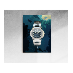 50 Shades of Blue – 80x110 cm – Impression sur toile – Watchoniste X MisterChrono