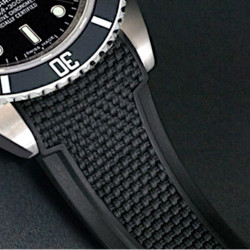 Rubber watch strap - Ballistic SwimSkin SK20CD - Rubber B - black