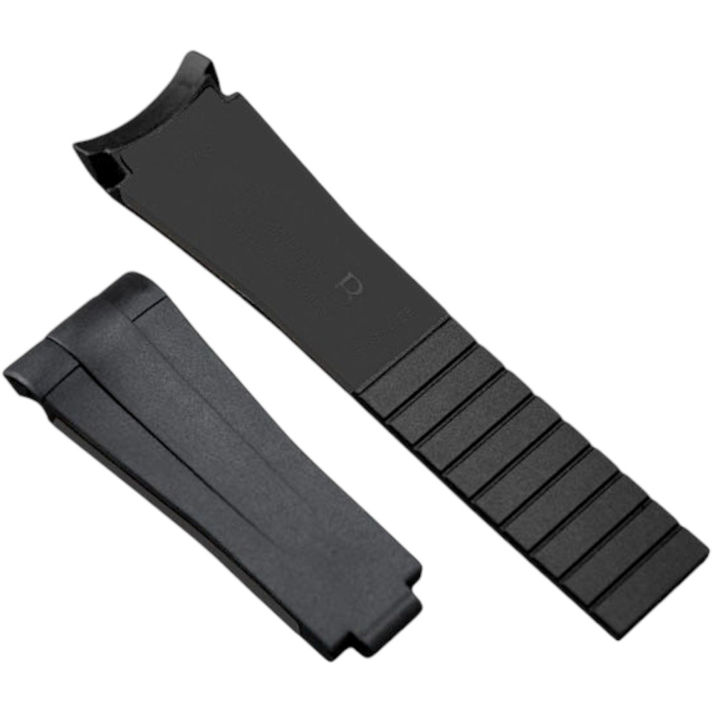 Rubber watch strap M300 - Rubber B - Black