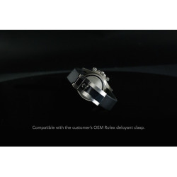 Horlogeband van rubber M300 - Rubber B - Zwart