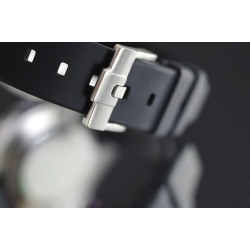 Bracelet en caoutchouc M107 - Rubber B - noir ligne verte