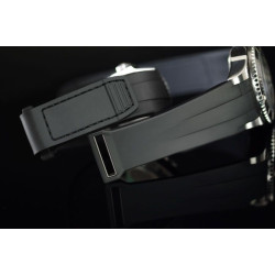 Rubber watch strap V117 – Velcro Series – Rubber B – Black