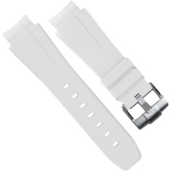 Rubber watch strap M207 – Rubber B – White