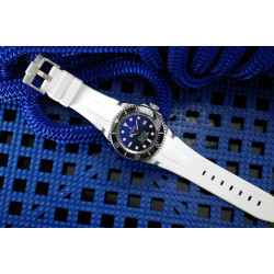 Rubber watch strap M207 – Rubber B – White
