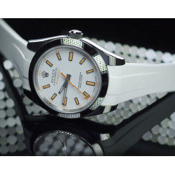 Rubber watch strap M115 – Rubber B – White