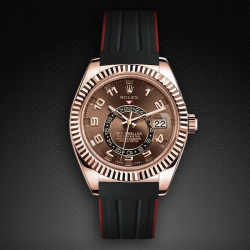 Bracelet en caoutchouc M110 – Rubber B – Noir et rouge