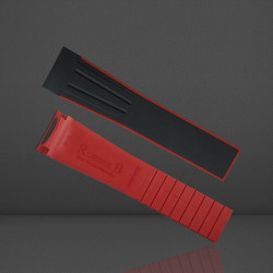 Bracelet en caoutchouc M110 – Rubber B – Noir et rouge