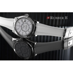 Rubber watch strap M222 – Rubber B – White