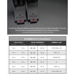 Bracelet en caoutchouc M222 – Rubber B – Noir