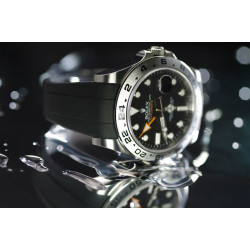 Horlogeband van rubber M105 – Rubber B – zwart