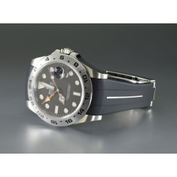 Bracelet en caoutchouc M105 – Rubber B – Noir ligne blanche