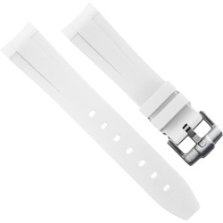 Rubber watch strap M225 – Rubber B – White
