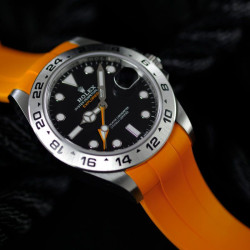 Rubber watch strap M225 – Rubber B – Orange