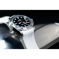 Rubber watch strap M225 – Rubber B – White