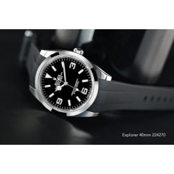 Horlogeband van rubber M141 – Rubber B – zwart