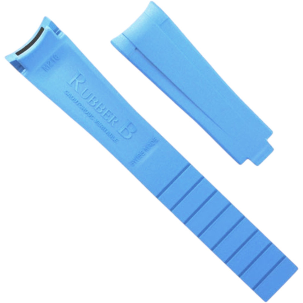 Rubber watch strap M216 – Rubber B – Sky Blue