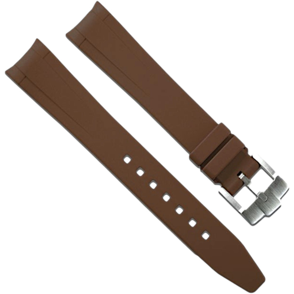 Rubber watch strap M316 – Rubber B – Brown