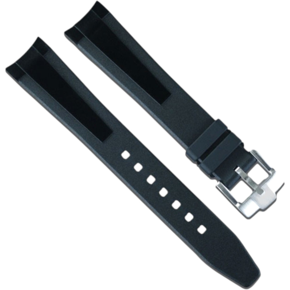 Bracelet en caoutchouc M316 – Rubber B – Noir Tuxedo Velour®