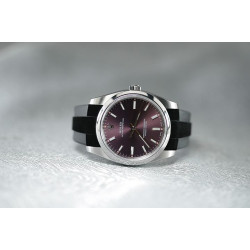 Bracelet en caoutchouc M316 – Rubber B – Noir Tuxedo Velour®