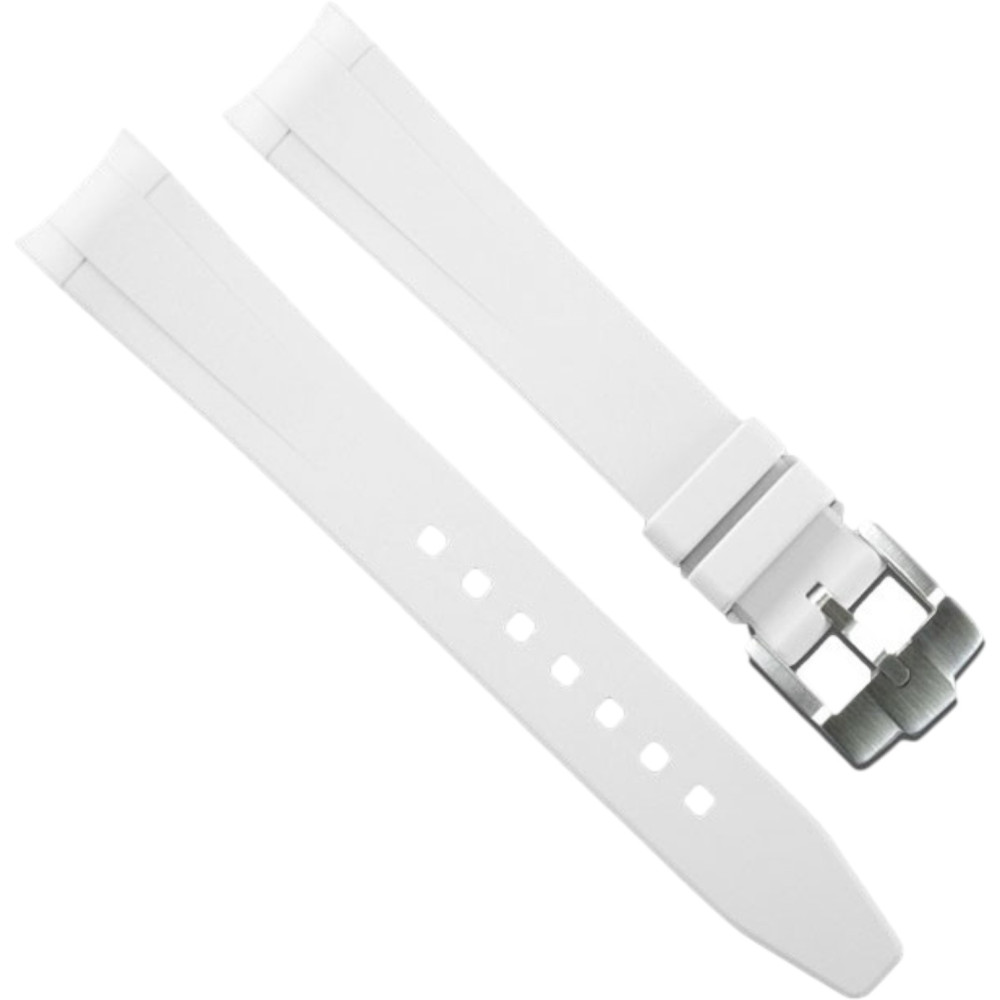 Horlogeband van rubber M317 – Rubber B – wit