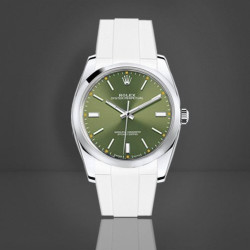 Rubber watch strap M219 – Rubber B – White