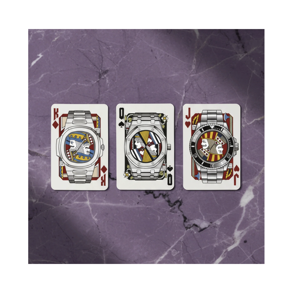 Steel Watches – Watchmaking-Inspired Playing Cards