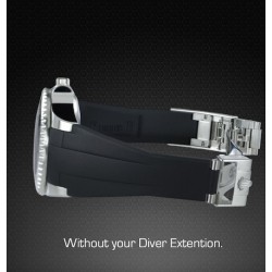 Bracelet en caoutchouc M108 - Rubber B - Noir