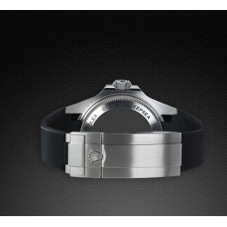 Rubber watch strap M108 - Rubber B - Black