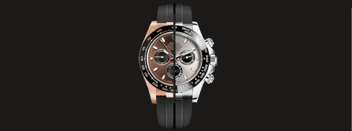 Horlogeband voor Rolex Daytona op Oysterflex