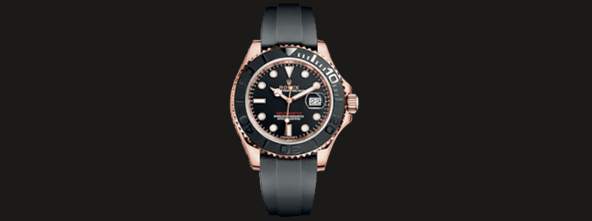 Horlogeband voor Rolex Yachtmaster 40mm op Oysterflex