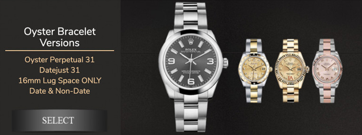 Horlogeband voor Rolex Oyster 31mm