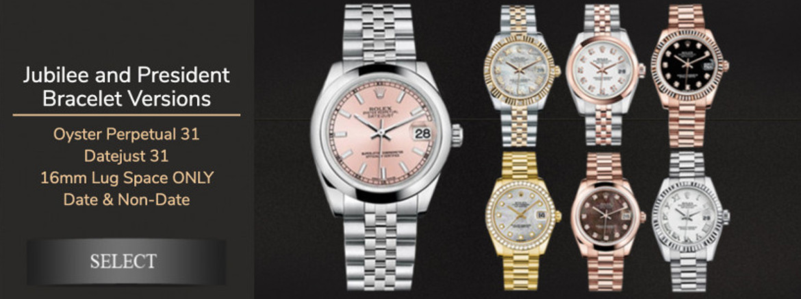 Rolex 31mm Jubilee & President strap - Misterchrono Belgium