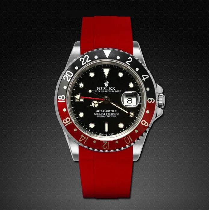 Bracelet en caoutchouc M103 – Rubber B – Rouge - vue 4