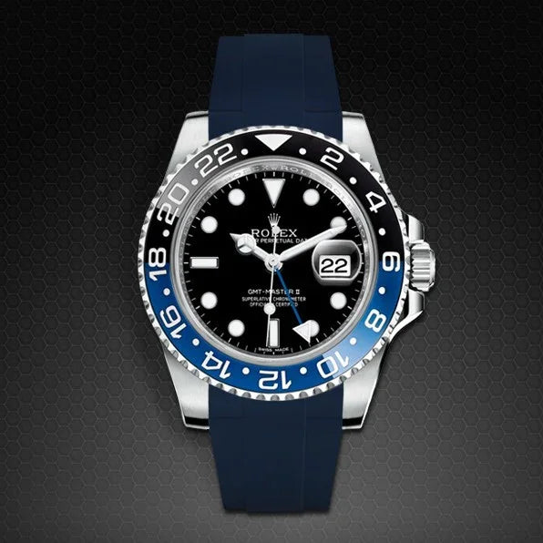 Bracelet en caoutchouc M103CD – Rubber B – Bleu - vue 3