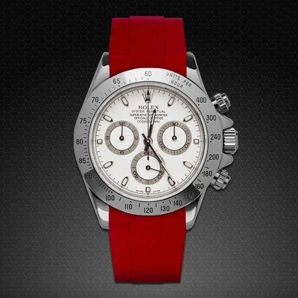 Bracelet en caoutchouc M103CD – Rubber B – Rouge - détail
