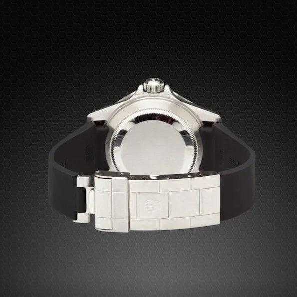 Bracelet en caoutchouc M103CD – Rubber B – Noir ligne rouge - vue 4