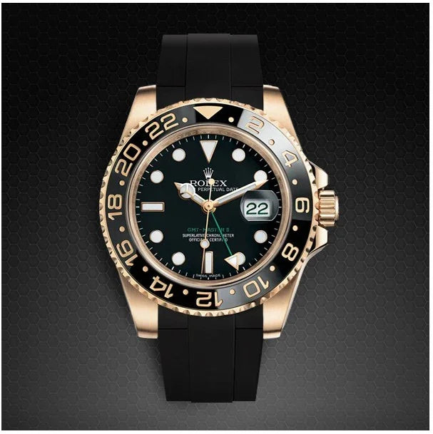Bracelet en caoutchouc M106CD – Rubber B – Noir - vue 3