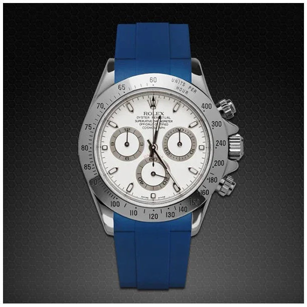 Bracelet en caoutchouc M106CD – Rubber B – Bleu - détail