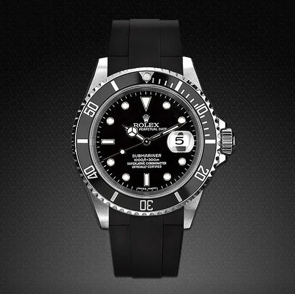 Bracelet en caoutchouc M106 – Rubber B – Noir - détail